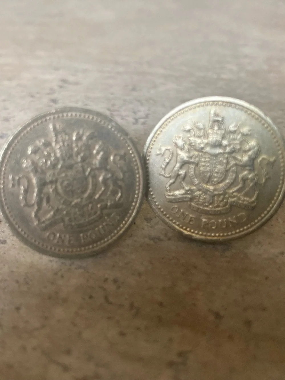 Genuine UK coin design cufflinks with the Royal Arms Lion & Unicorn crest
